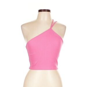 Zara Pink Asymmetric Crop Top